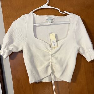 NWT WHITE CROP TOP FROM FRANCESCAS